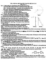Đề luyện thi học sinh giỏi Vật lí lớp 12 (Có đáp án) - Năm họ 2010-2011